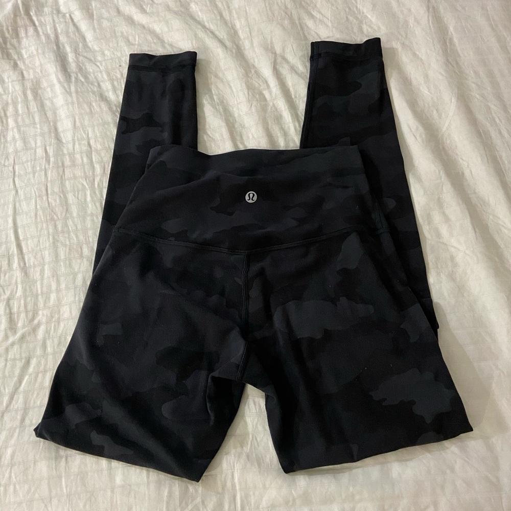 lululemon athletica Black Camo Leggings
